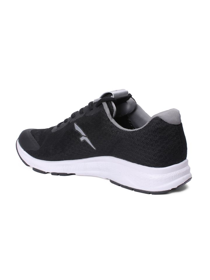 red chief black sports shoes
