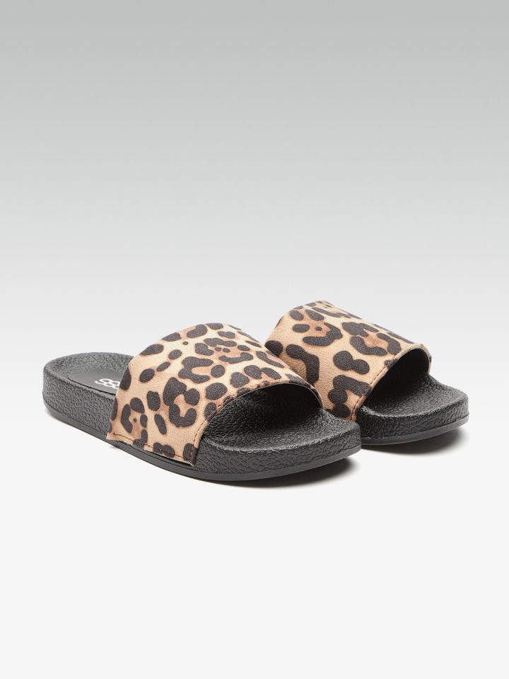 Womens leopard sliders online