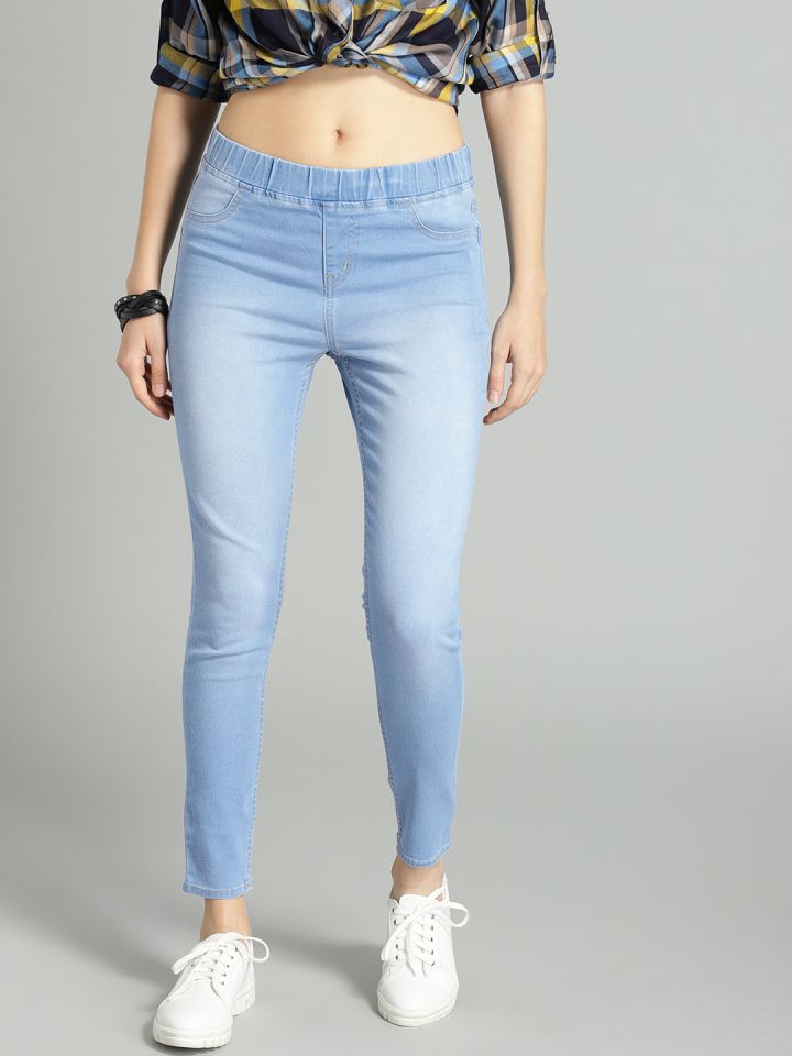 Buy online High Rise Solid Jegging from Jeans & jeggings for Women by Draax  Fashion for ₹439 at 80% off