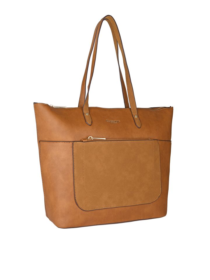 Buy Accessorize London Women Faux Leather Spacious Emily Tote Bag