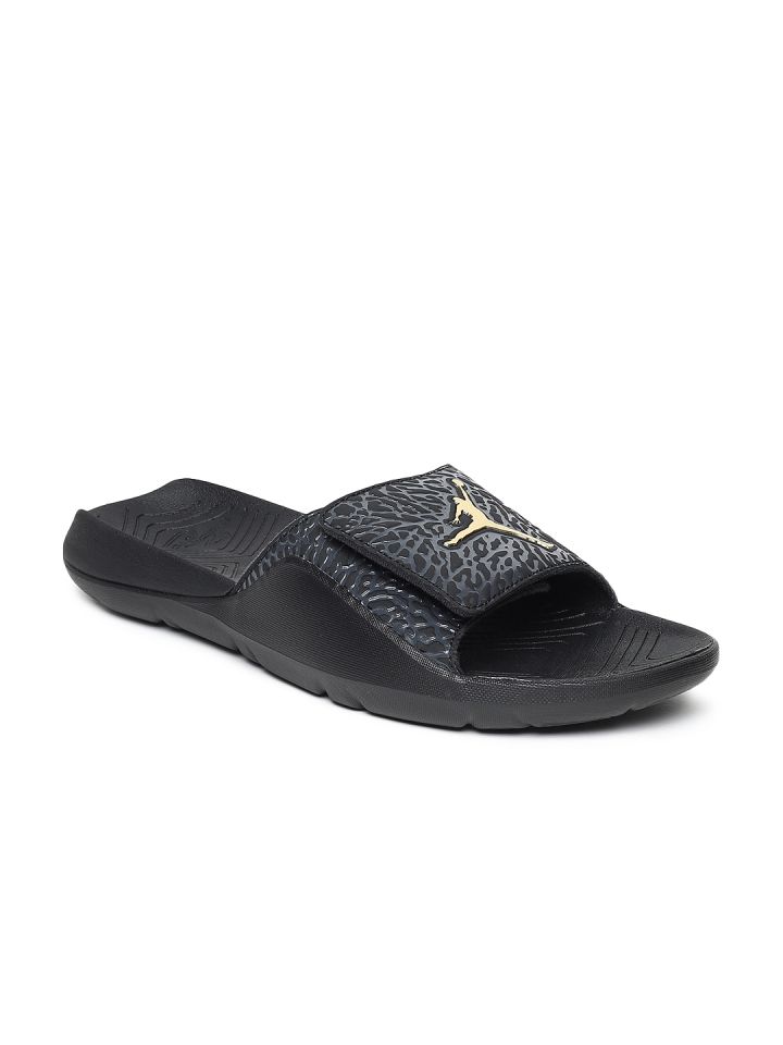 Nike Men Black Self Design JORDAN HYDRO 7 V2 Sliders