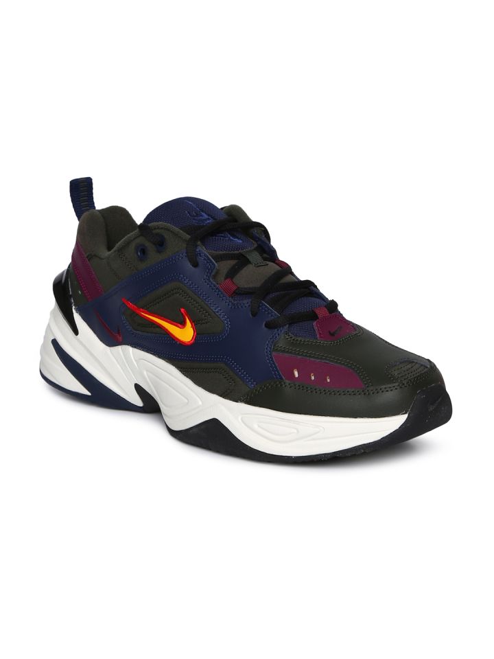 soltero detalles ajustar Buy Nike Men Black & Navy Blue M2K Tekno Sneakers - Casual Shoes for Men  9082775 | Myntra