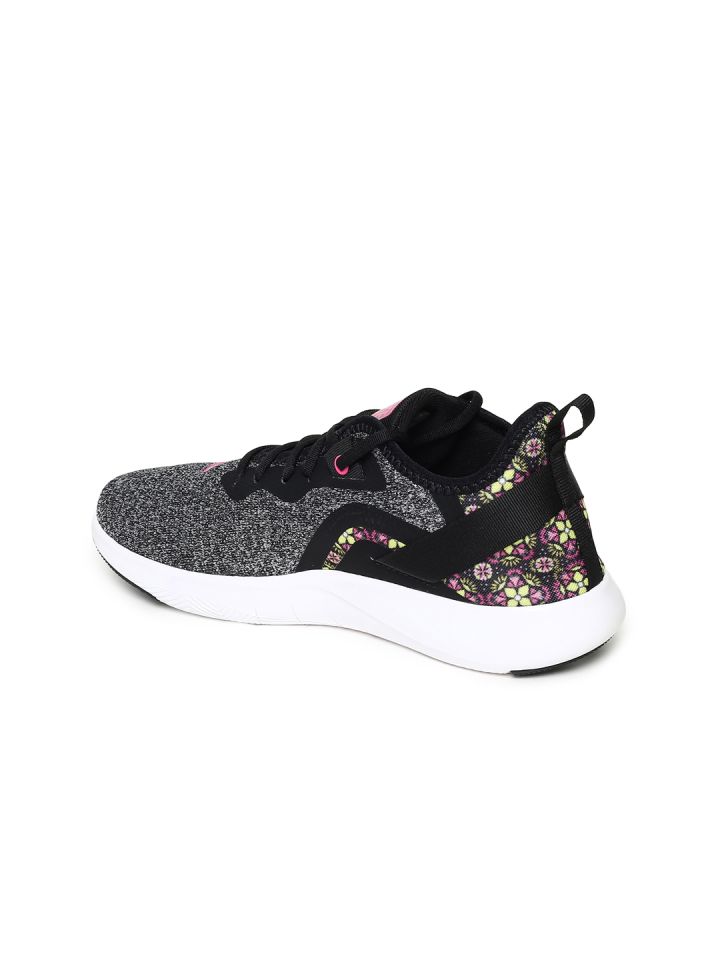 Nike Women Black White FLEX 9 PRNT Training Shoes