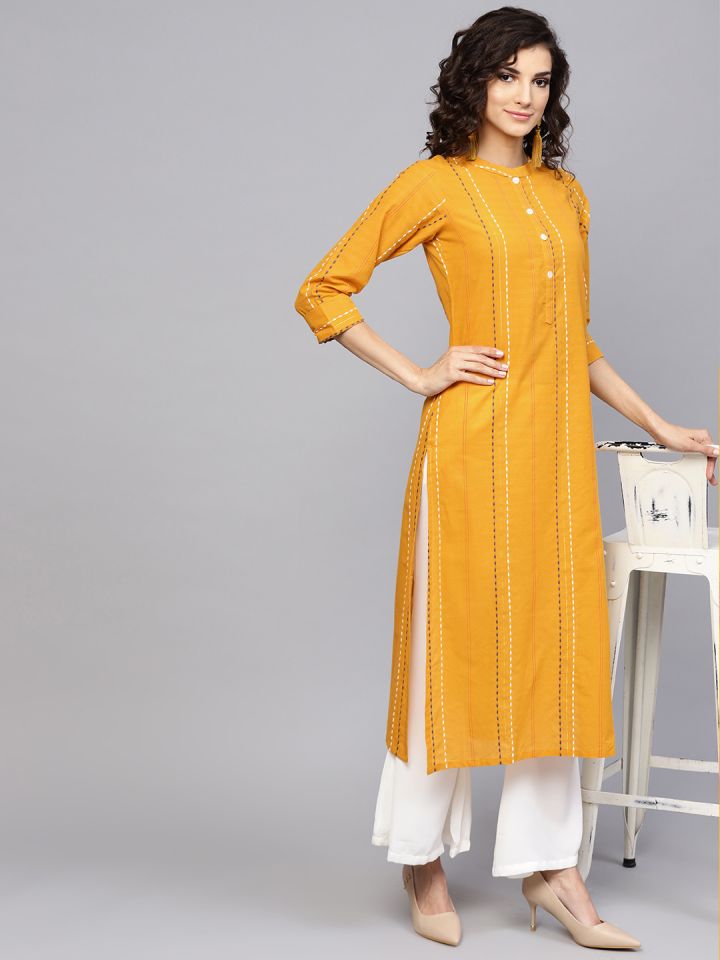 Yellow kurta for hotsell girl