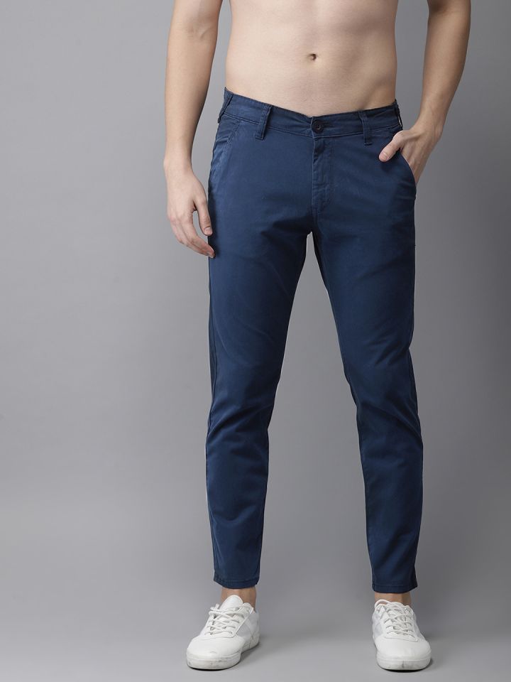 Navy blue shop chinos