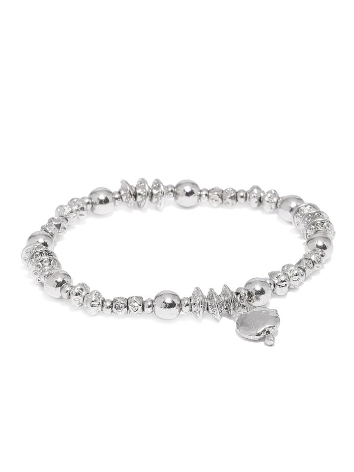elasticated silver bracelet