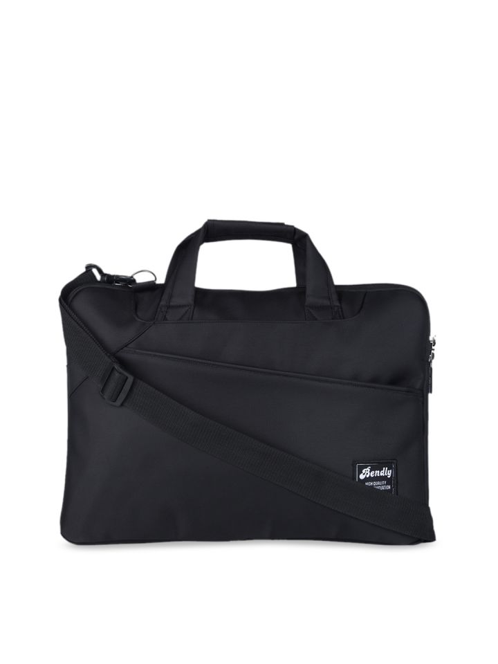 Buy Bendly Unisex Black Solid Laptop Bag Laptop Bag for Unisex