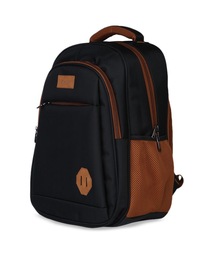 Bendly Unisex Black Solid Backpack