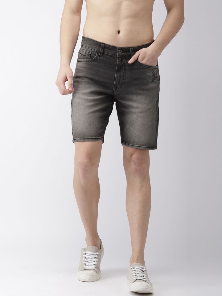flying machine denim shorts