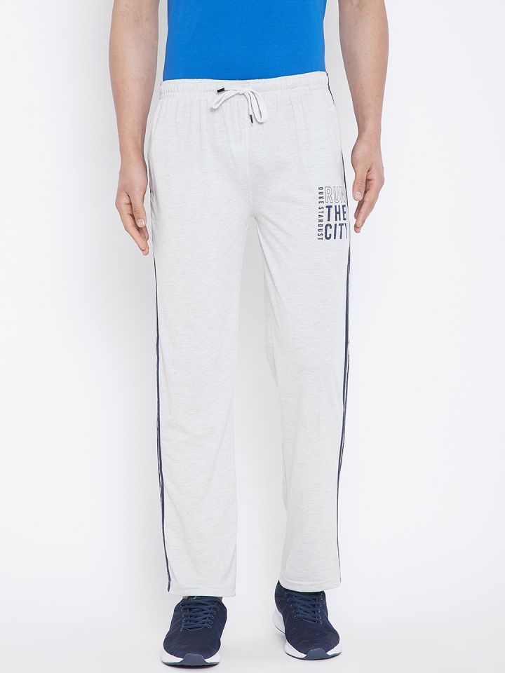 Buy Duke Men Grey Solid Straight Fit Track Pants Track Pants for