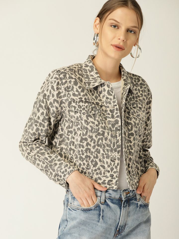 Leopard shop jacket denim