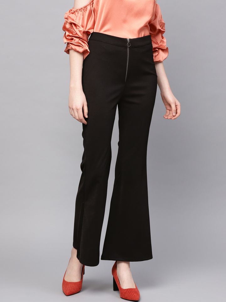 Trendyol Women MidRise Casual BootCut Trousers Price in India Full  Specifications  Offers  DTashioncom