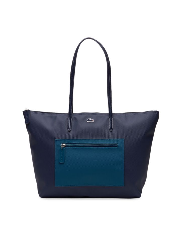 Lacoste tote bag navy blue store