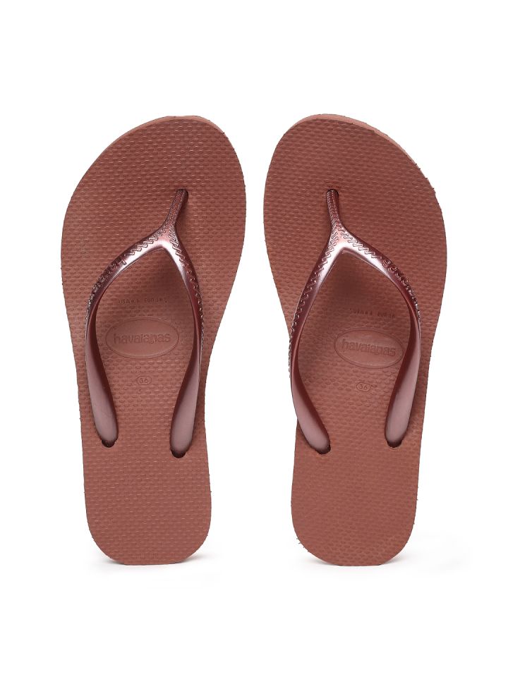 Havaianas Women Hi Fashion Bronze Toned Wedge Sandals