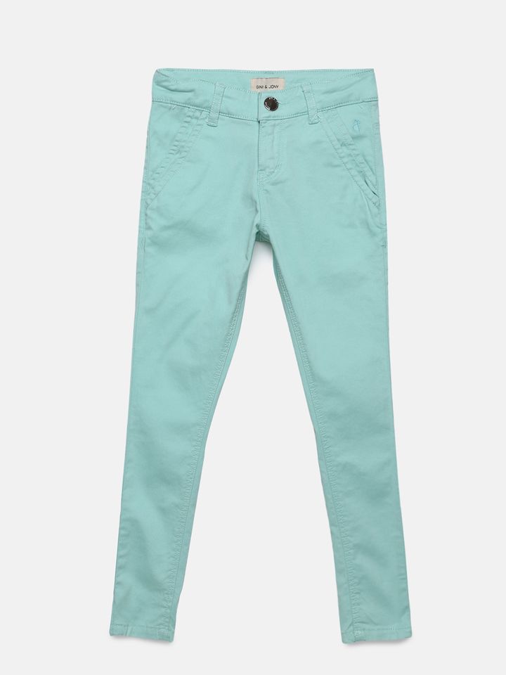 sea green jeans