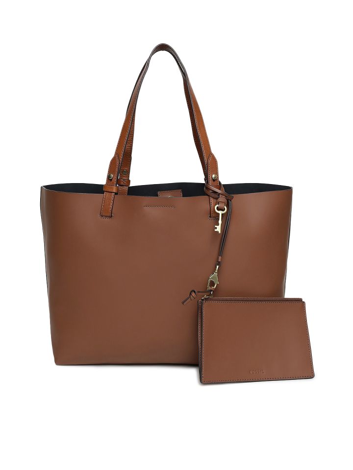 Fossil shop tan handbag