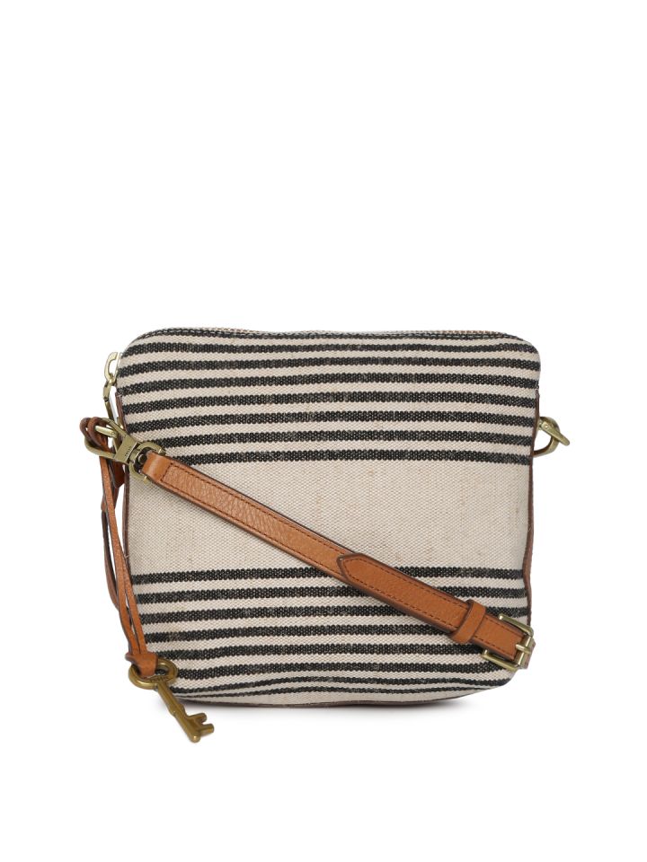 Fossil striped handbags sales