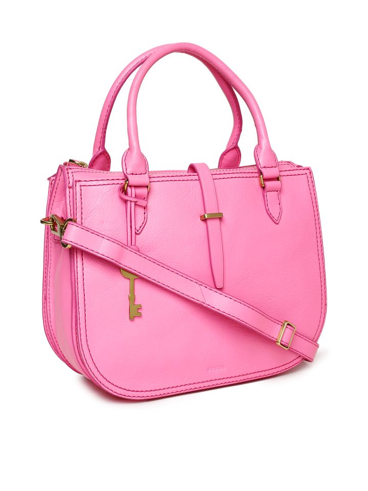 Fossil ryder satchel neon sale pink