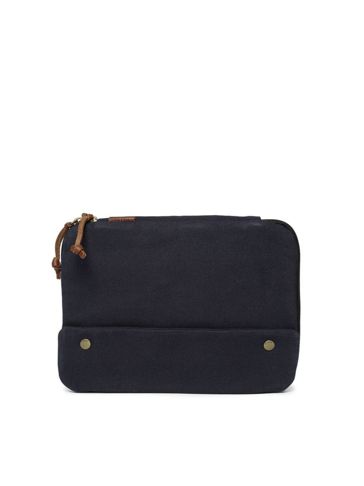 Buy Fossil Men Navy Blue Solid Travel Pouch Travel Accessory for
