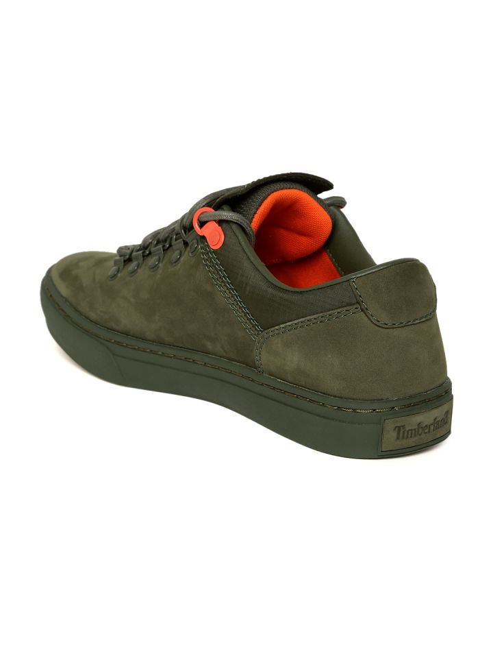 Timberland Men Olive Green Nubuck Leather ADV2.0CUP ALPINEOX Sneakers