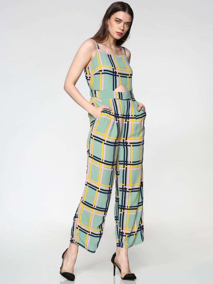 green check jumpsuit