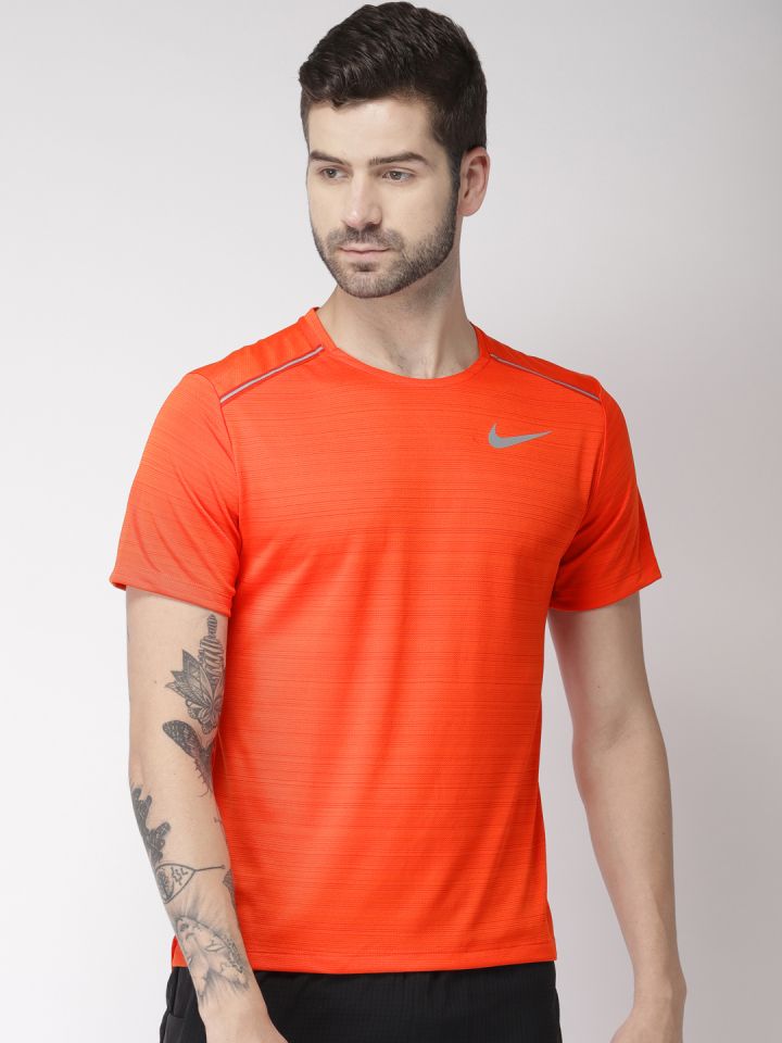 Nike dri fit miler orange on sale