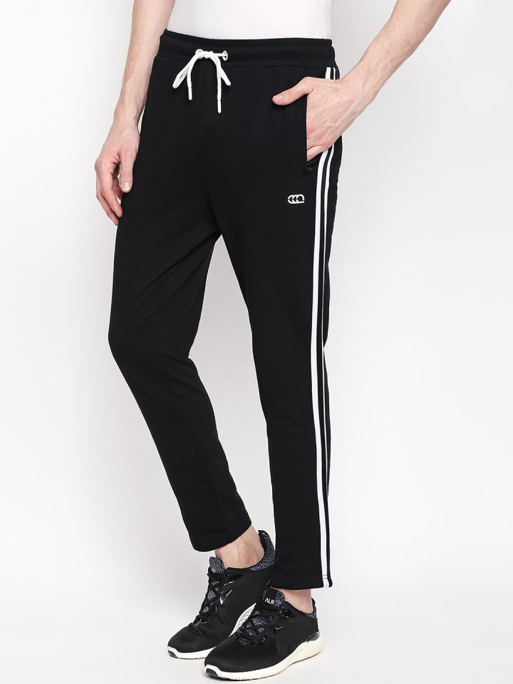 Buy Ajile By Pantaloons Men Black Solid Slim Fit Track Pants