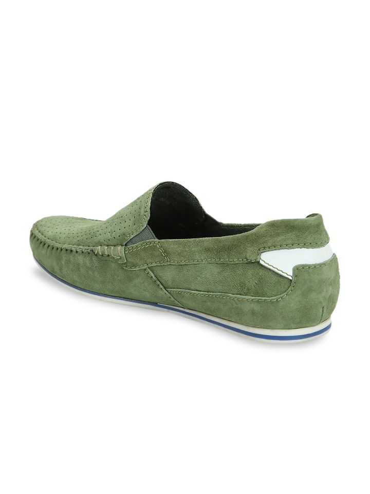 light green loafers