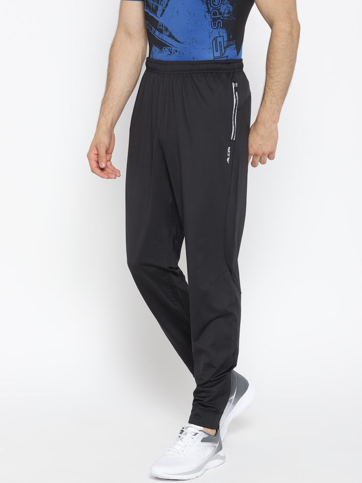 rsp Solid Men Black Track Pants - Buy rsp Solid Men Black Track