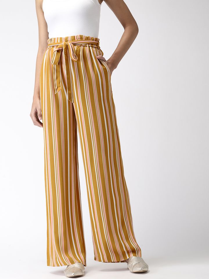 mustard striped pants