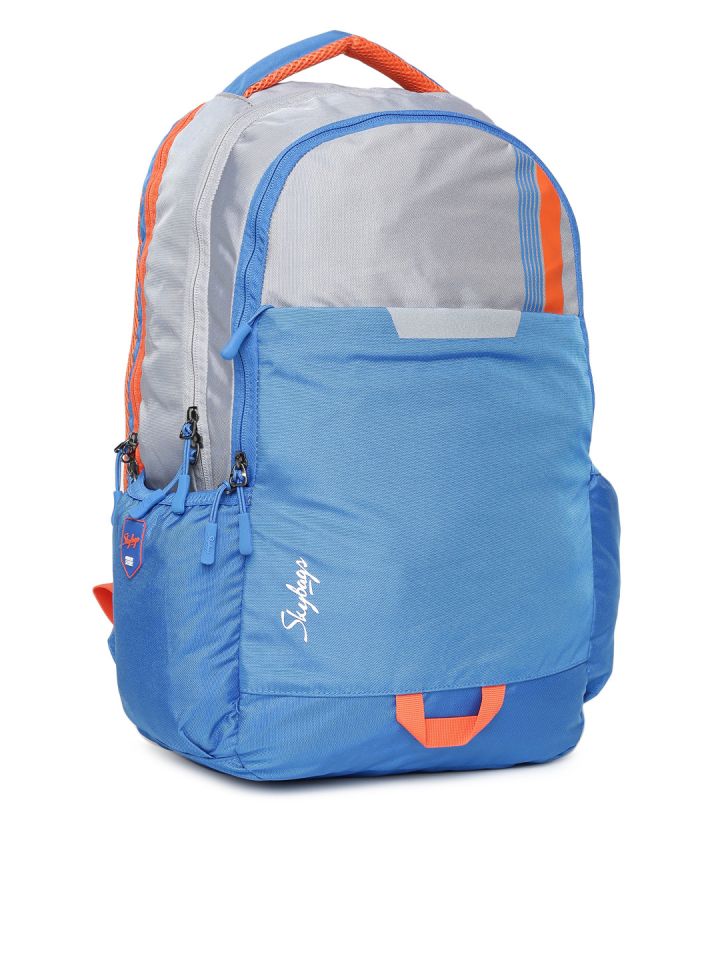 Buy Skybags Unisex Blue Grey TEKIE X 01 SCHOOLColourblocked