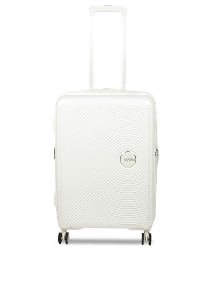 Buy AMERICAN TOURISTER White Textured CURIO Medium Trolley Bag - Trolley  Bag for Unisex 9201553 | Myntra