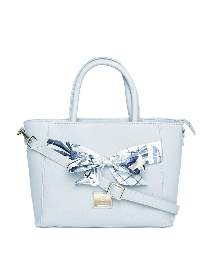 Caprese blue solid handheld bag store