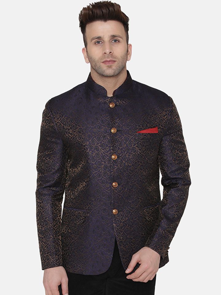 Mens bandhgala best sale blazer