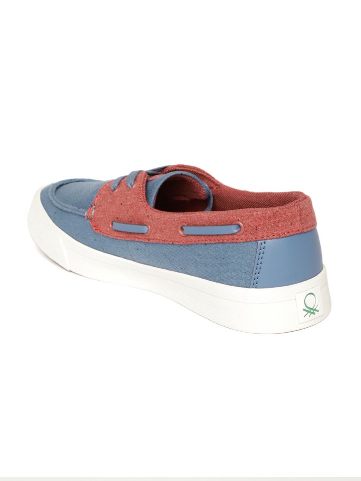 Benetton boat shoes on sale