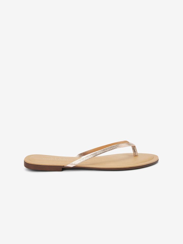 Buy Next Women Beige Solid Thong Flip Flops Flip Flops for Women