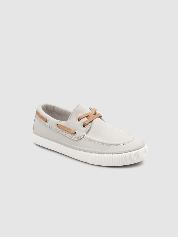 boys grey boat shoes