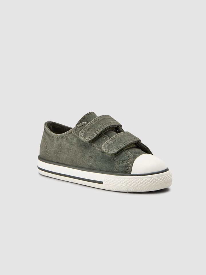 olive green slip on sneakers