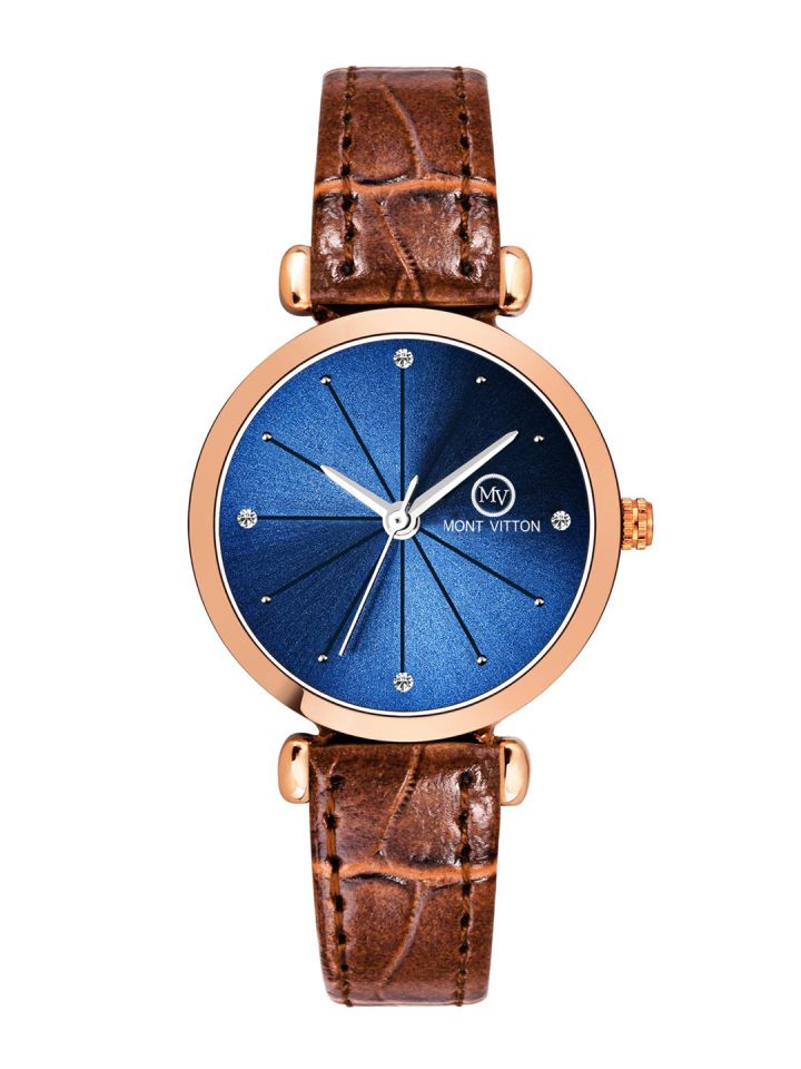 Buy MONTVITTON Women Blue Analogue Watch MV11012