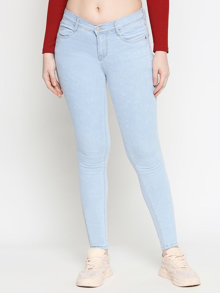 Kraus Jeans Women K3024 Blue Skinny Fit 