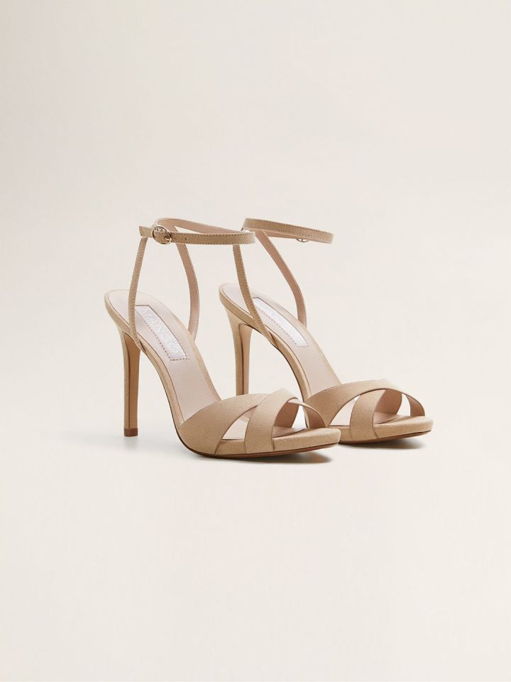 Mango outlet nude sandals