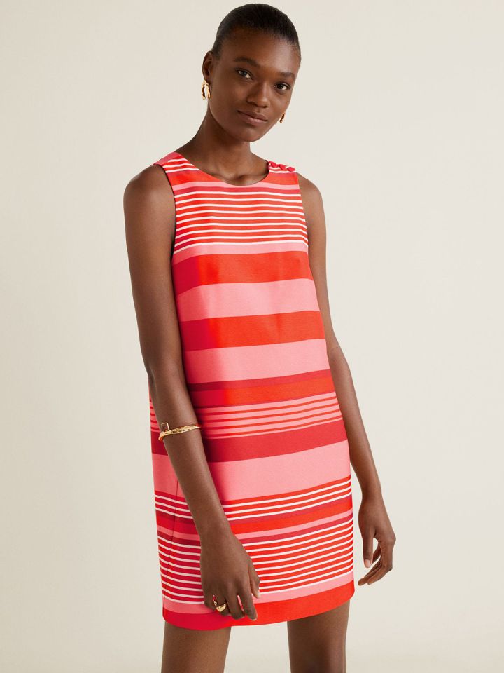 Mango red dress top 2019