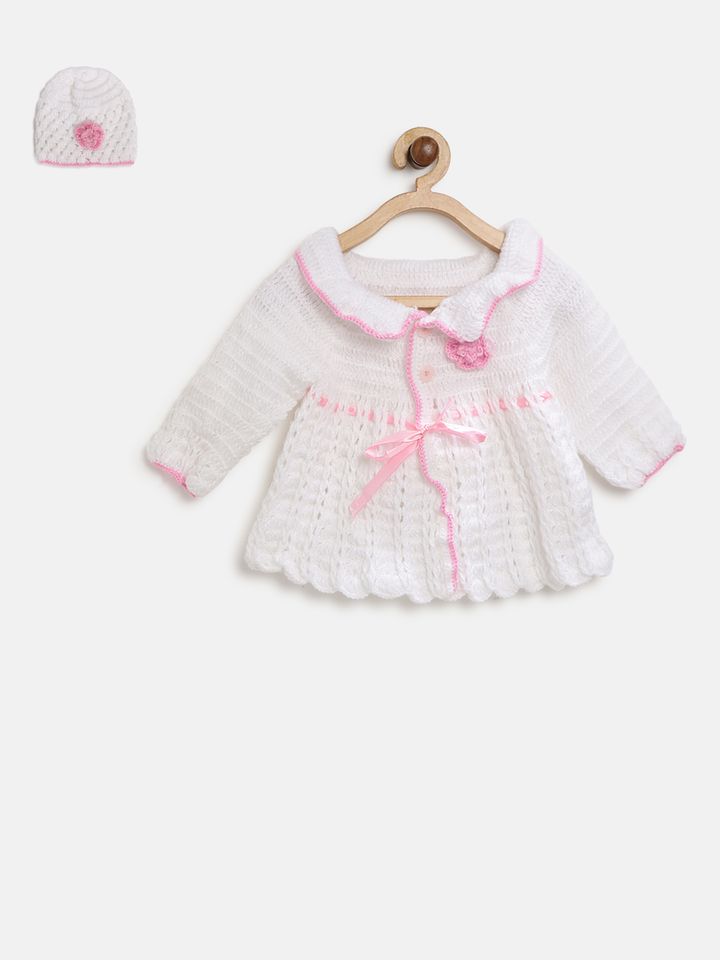 girls white dress sweater