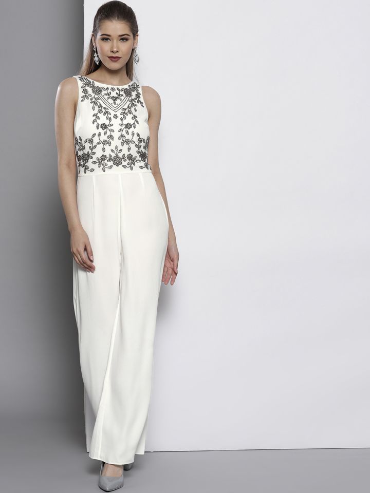 Dorothy perkins white jumpsuit best sale