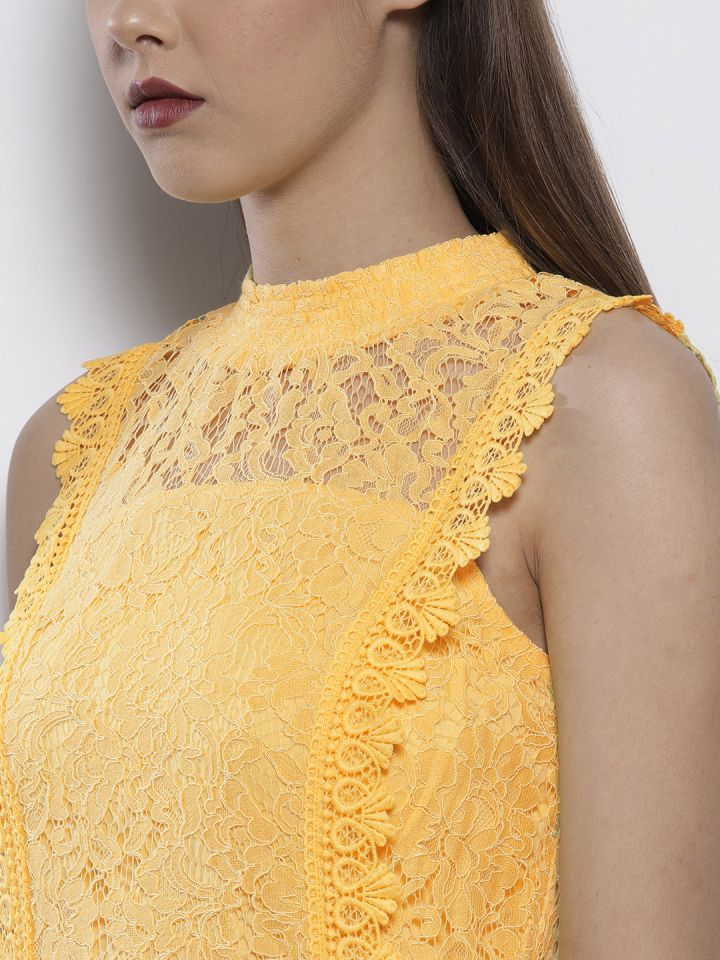 Dorothy perkins hotsell yellow lace dress