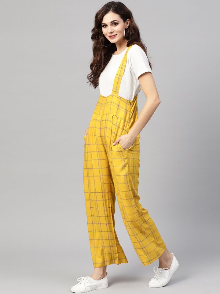 mustard dungarees womens