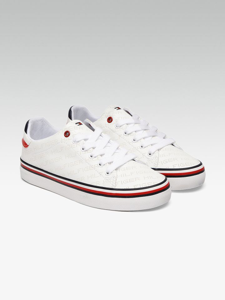 tommy hilfiger women white sneakers