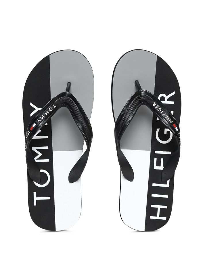 tommy hilfiger white flip flops