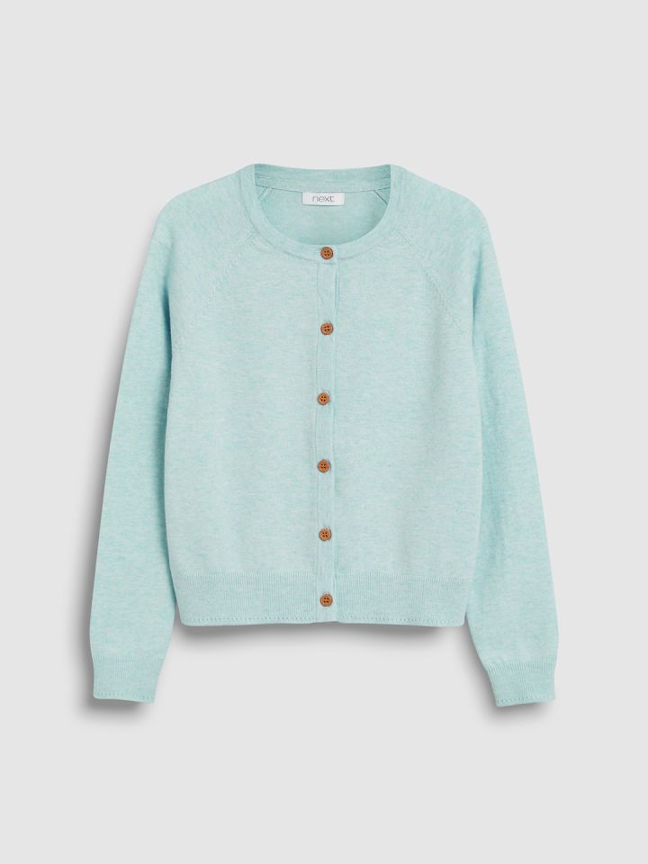 sea green cardigan