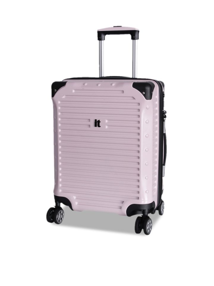 pink suitcase trolley